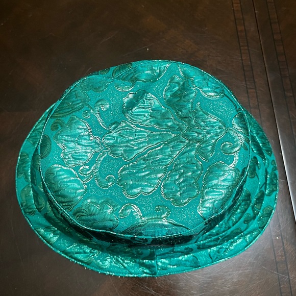 New Gucci GG Supreme Logo Green Floral Double Sided Bucket Hat Size L - Picture 10 of 16